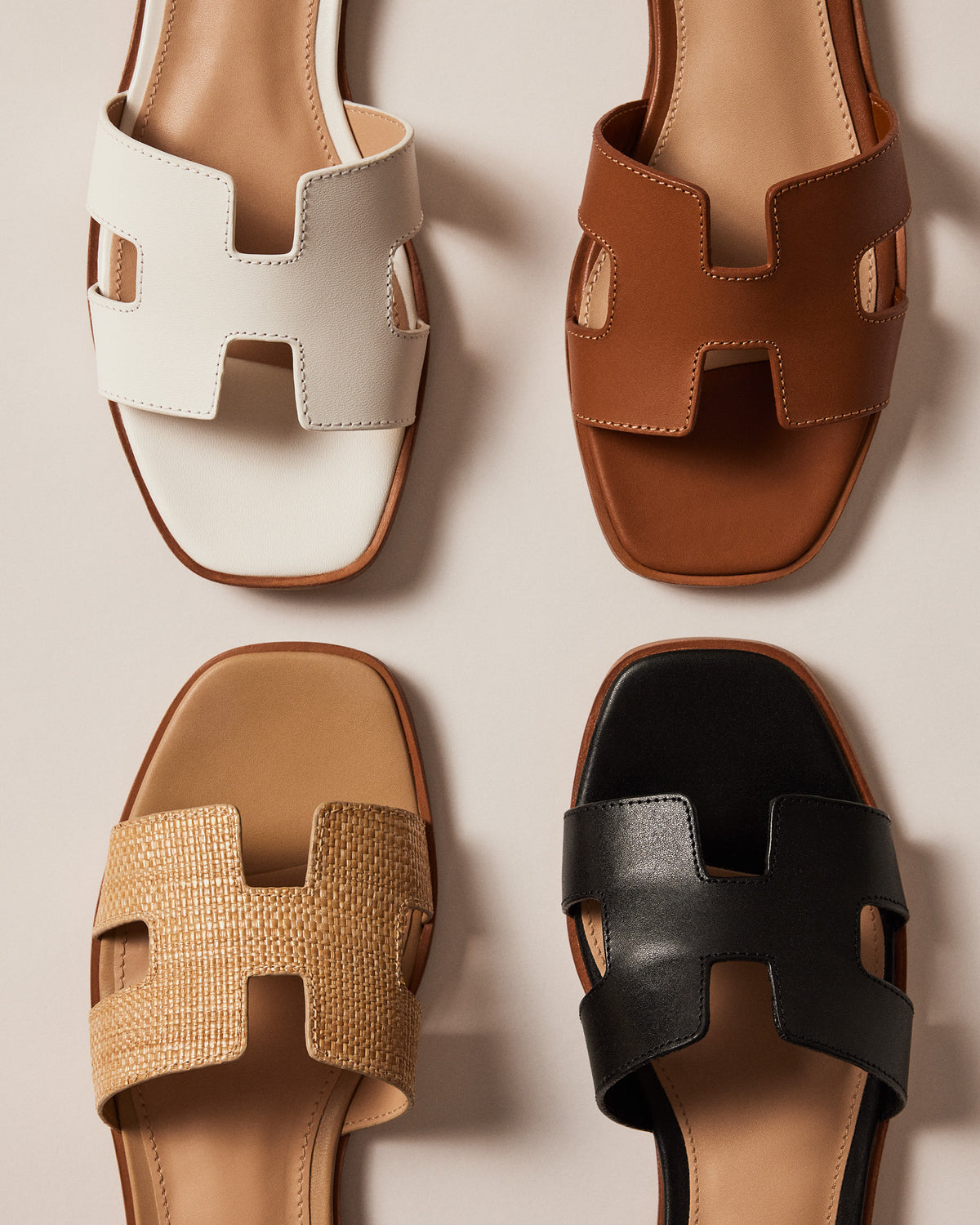 HADYN Black Leather Sandal | Women's Designer Sandals