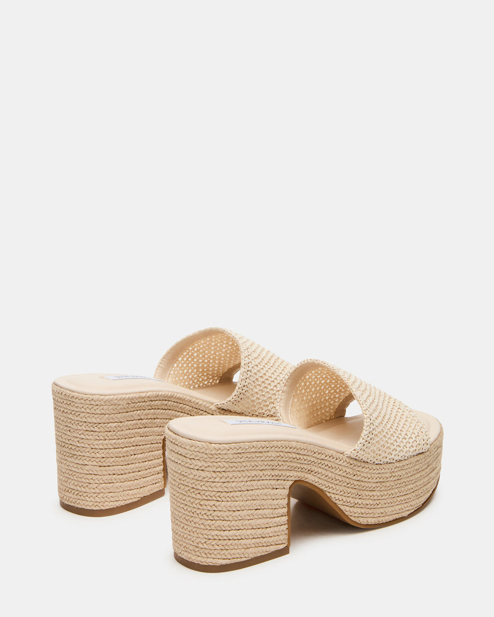 TRIPPY Natural Raffia Platform Mule Women's Sandal