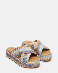 TULUM Raffia Multi Platform Flatform Women's Sandal