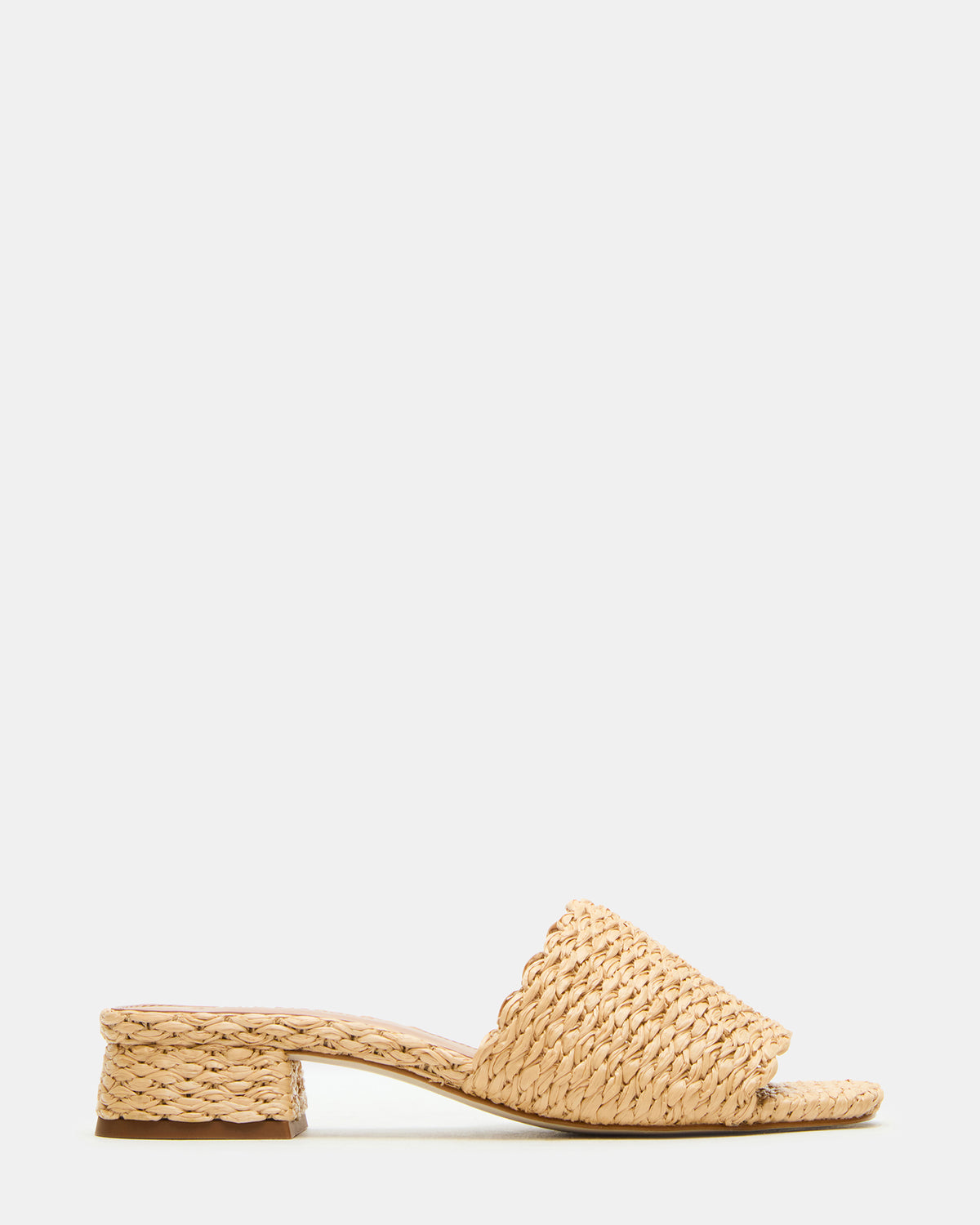 MONTGOMERY Raffia Square-Toe Slide Mule Women's Sandal