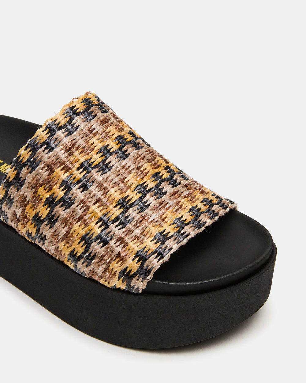 ARWEN Multi Raffia Platform Footbed Slide Chunky Women's Sandal