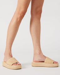 BEACHY Natural Platform Slide Women's Sandal