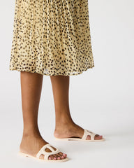 JELLIE Bone Women's Square Toe Slide Sandal