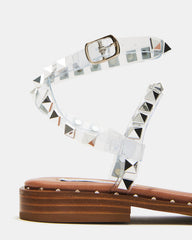 TRAVEL Clear Women's Studded Strappy Sandal