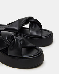 CYRIX Black Women's Platform Slide Sandal
