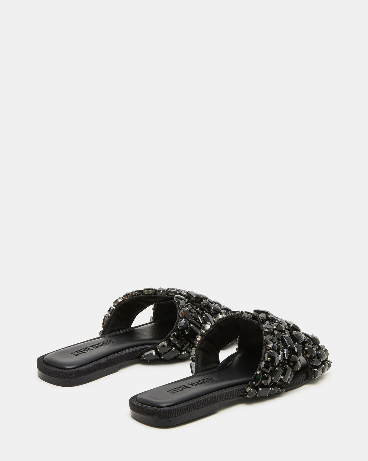 LEVITY Black Square-Toe Slide Women's Sandal