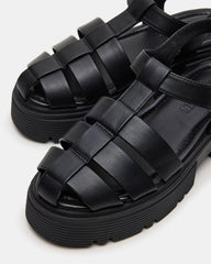 BASS Black Platform Fisherman Women's Sandal