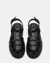 BASS Black Platform Fisherman Women's Sandal