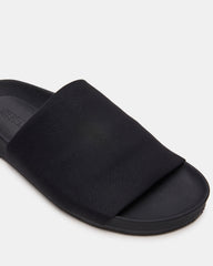 SANSA Black Flatform Footbed Slide Women's Sandal