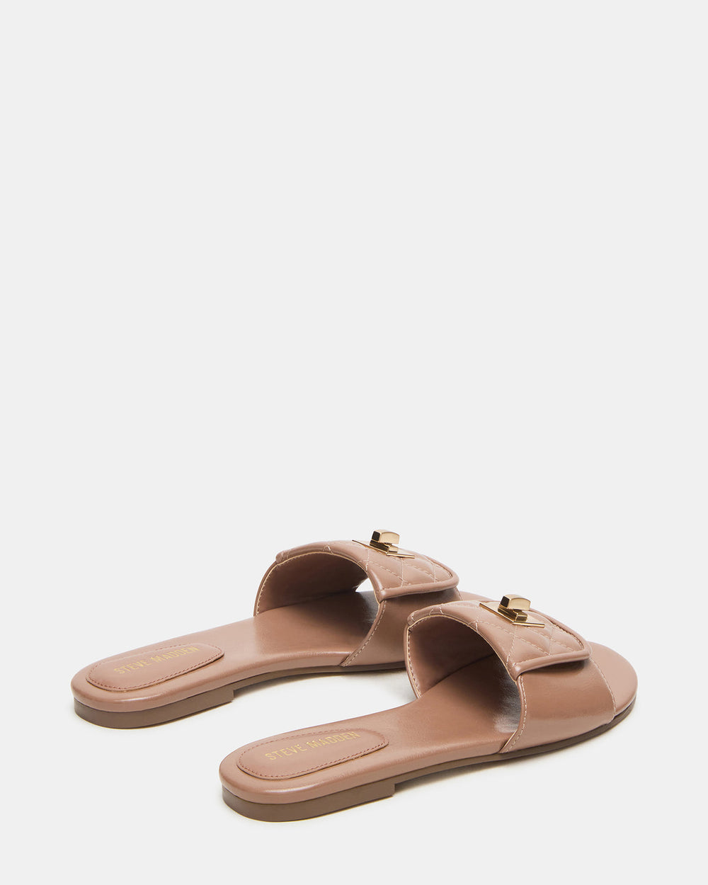 MORELAND Mocha Quilted Slide Women's Sandal