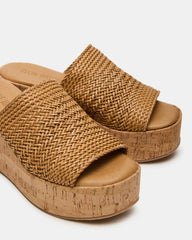 COASTAL Raffia Platform Wedge Mule Women's Sandal