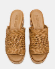 COASTAL Raffia Platform Wedge Mule Women's Sandal