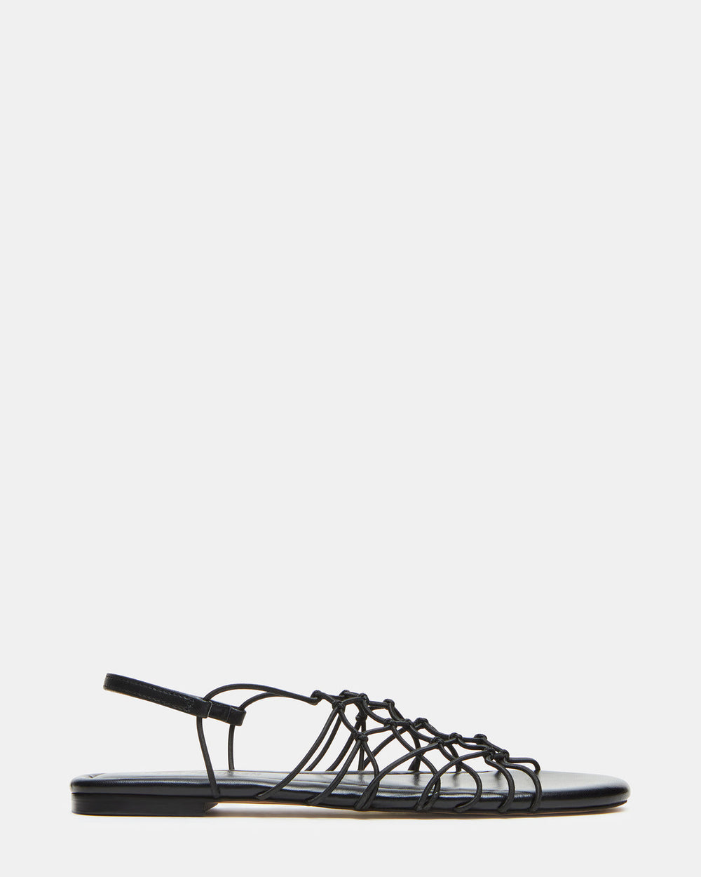 LIBRA Black Women's Strappy Flat Sandal