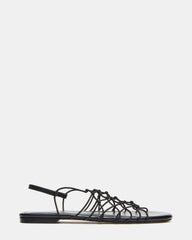 LIBRA Black Women's Strappy Flat Sandal