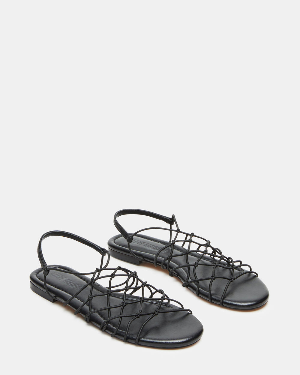 LIBRA Black Women's Strappy Flat Sandal