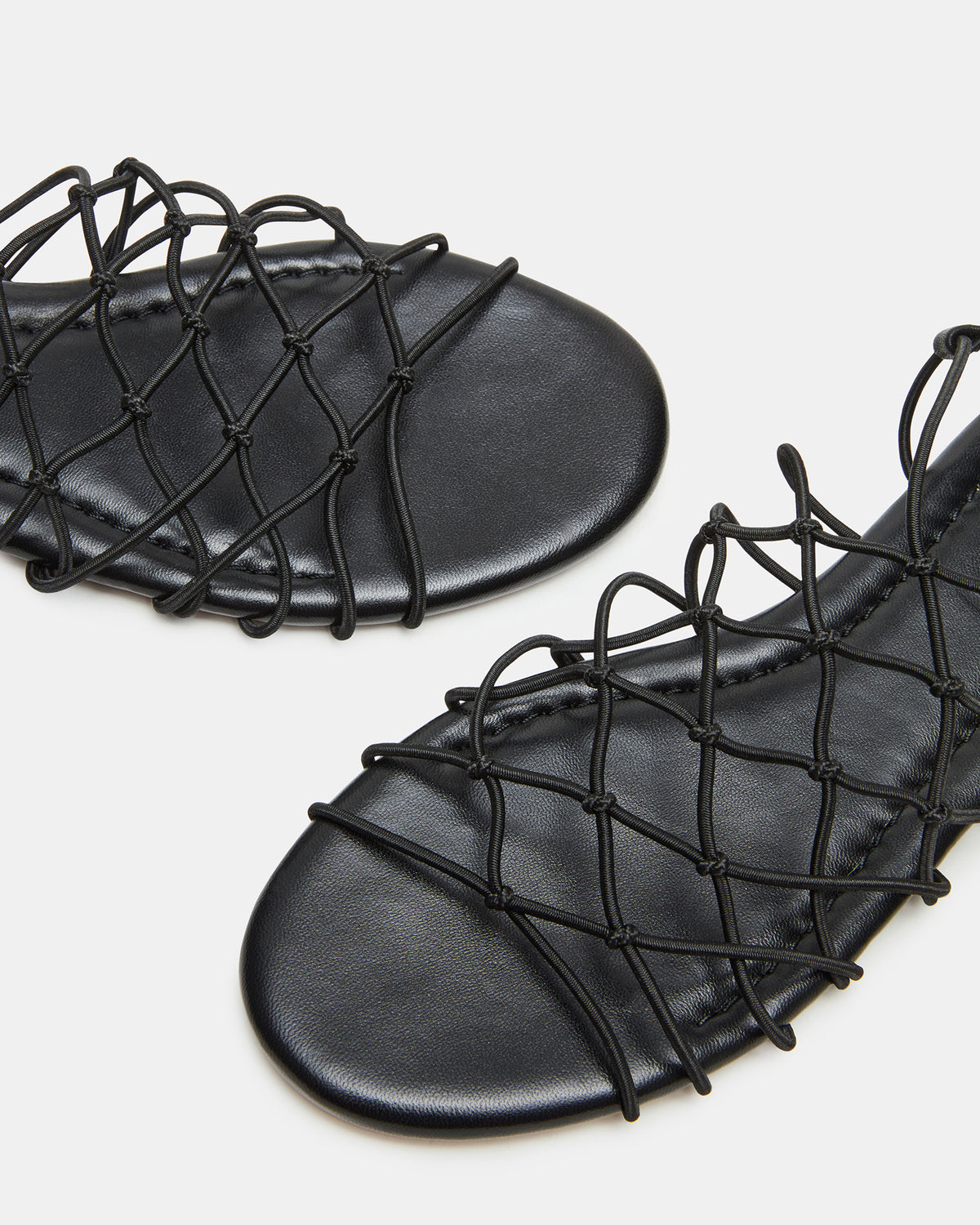 LIBRA Black Women's Strappy Flat Sandal