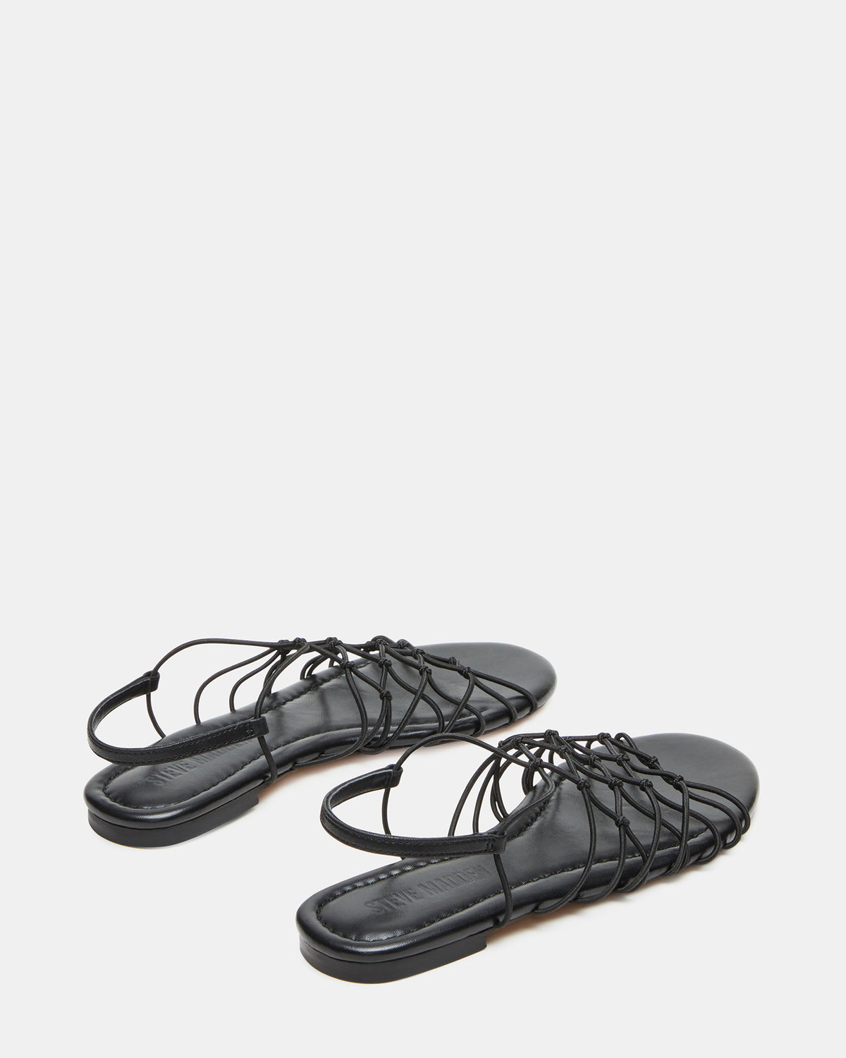 LIBRA Black Women's Strappy Flat Sandal