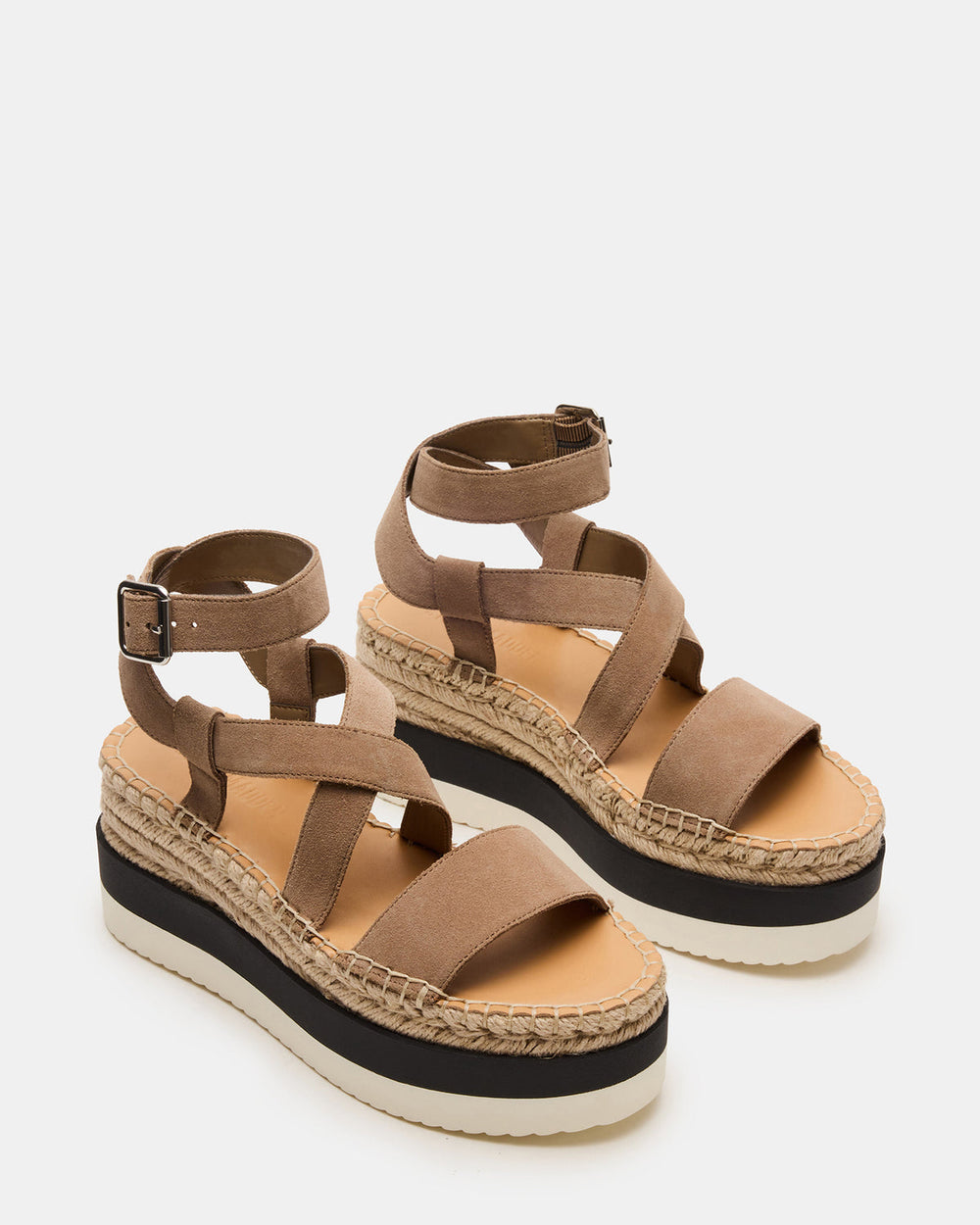 SOREN Taupe Suede Women's Espadrille Sandal