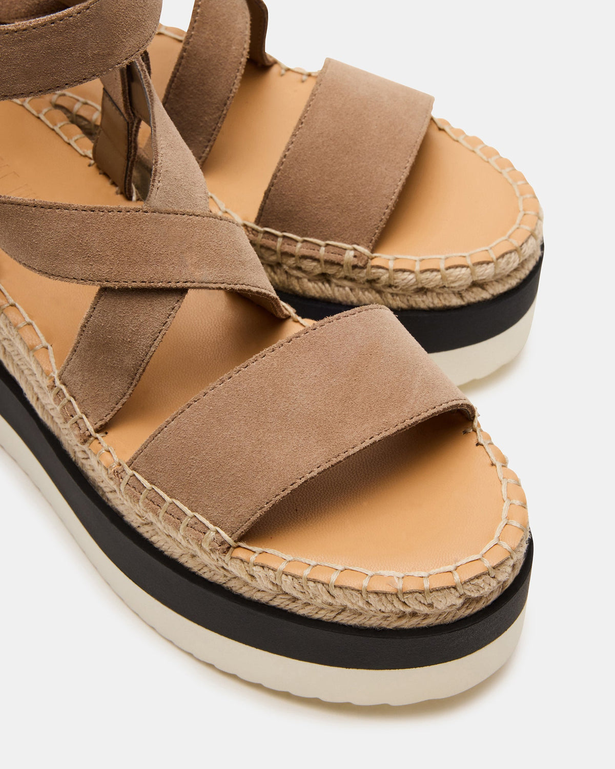 SOREN Taupe Suede Women's Espadrille Sandal