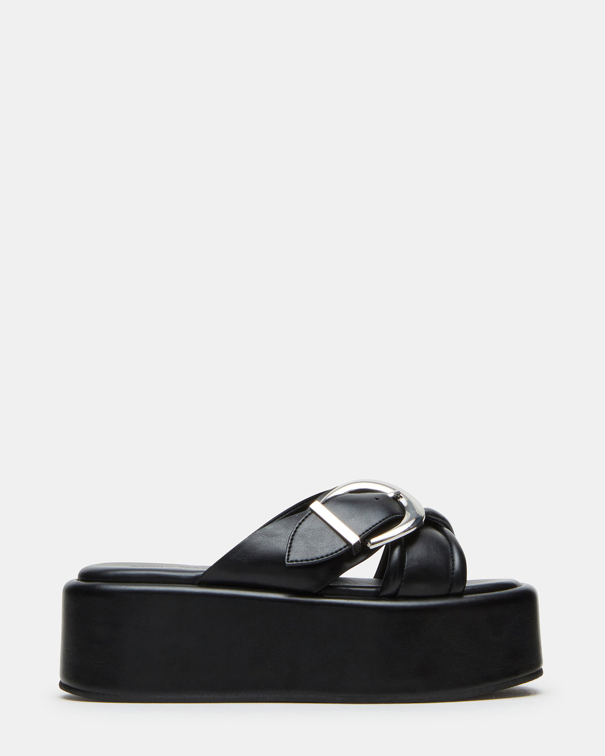 CYPHER Black Women's Platform Square Toe Sandal