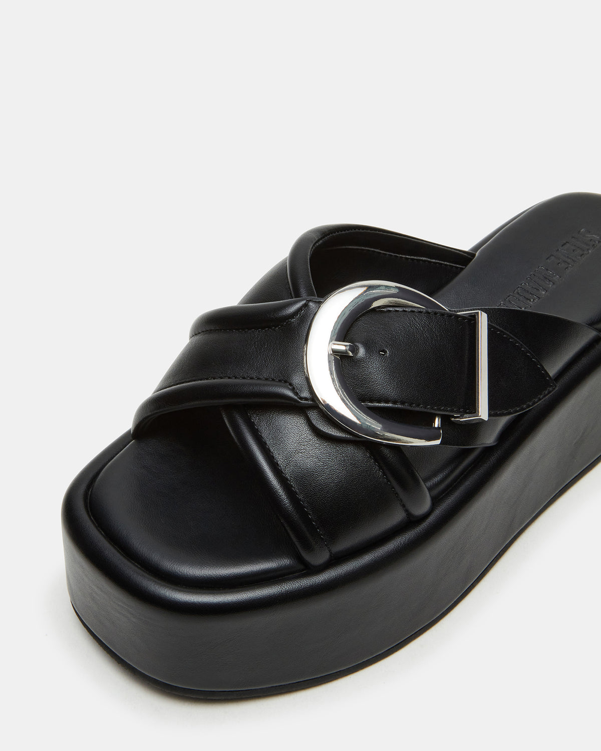 CYPHER Black Women's Platform Square Toe Sandal