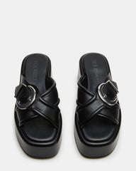 CYPHER Black Women's Platform Square Toe Sandal