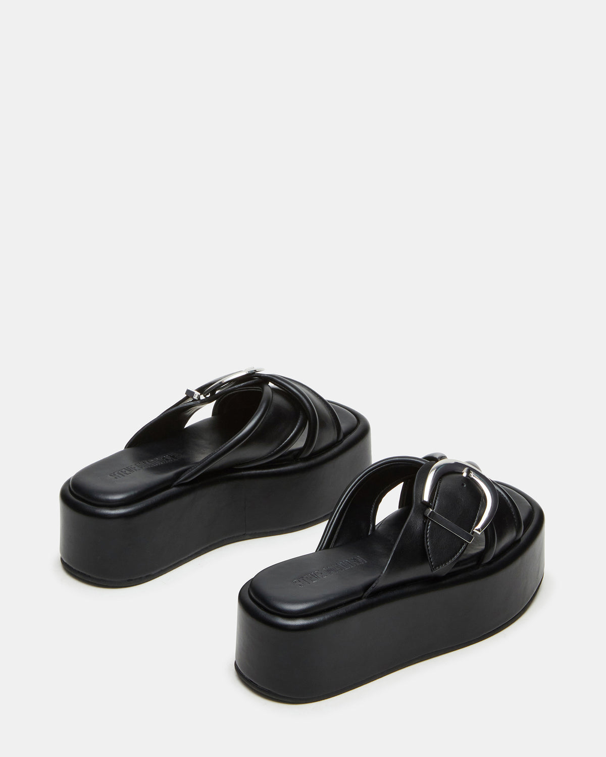 CYPHER Black Women's Platform Square Toe Sandal