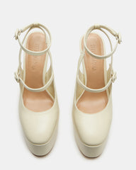 SCOTLYN Bone Leather Women's Platform Block Heel