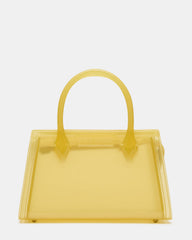 PEACH Jelly Bag Yellow Mini Crossbody Top-Handle Handbag