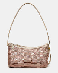 VIXEN Bag Blush Shoulder Strap Mesh Structured Bottom Women's Handbag