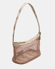 VIXEN Bag Blush Shoulder Strap Mesh Structured Bottom Women's Handbag