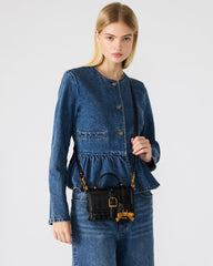 CLARK Bag Black Structured Top-Handle Mini Handbag