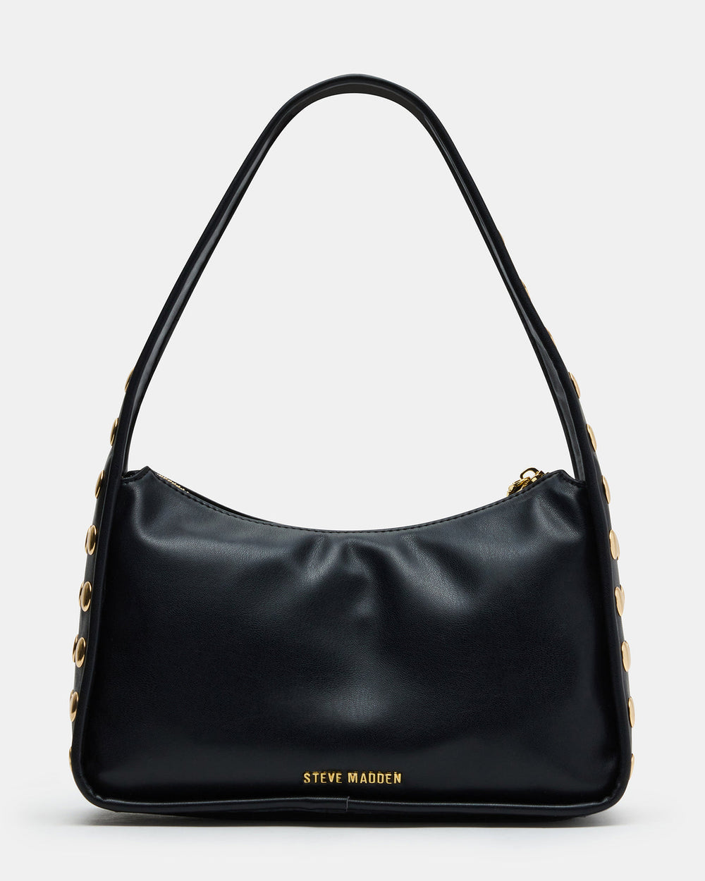 CHEYANN Bag Black Hobo Dome-Studded Shoulder Strap Women's Handbag