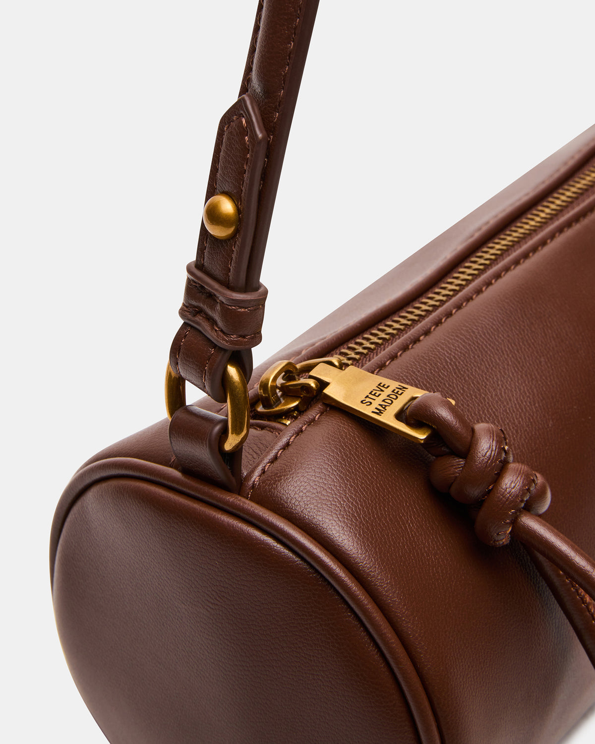 PRIYA Bag Brown Mini Barrel Shoulder Handbag