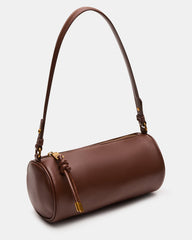 PRIYA Bag Brown Mini Barrel Shoulder Handbag