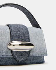 MISHELL Bag Denim Top-Handle Mini Handbag