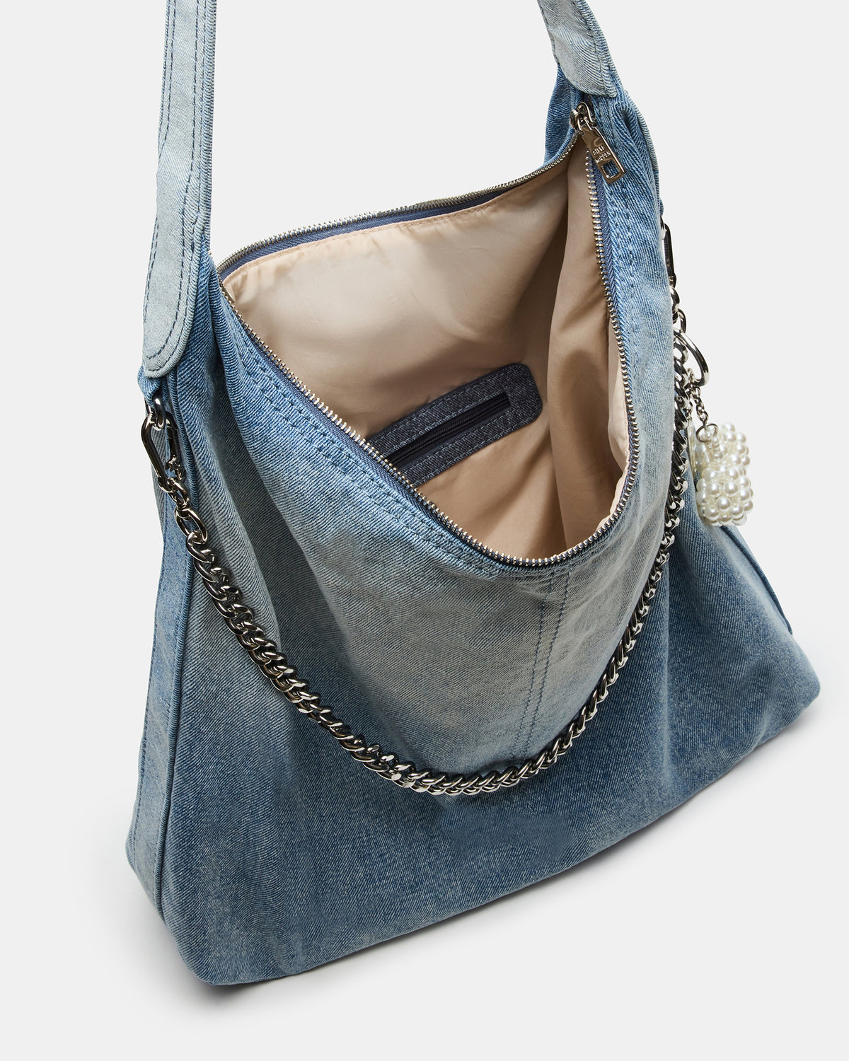 KREWE Bag Denim Slouchy Hobo Shoulder Strap Tote Handbag