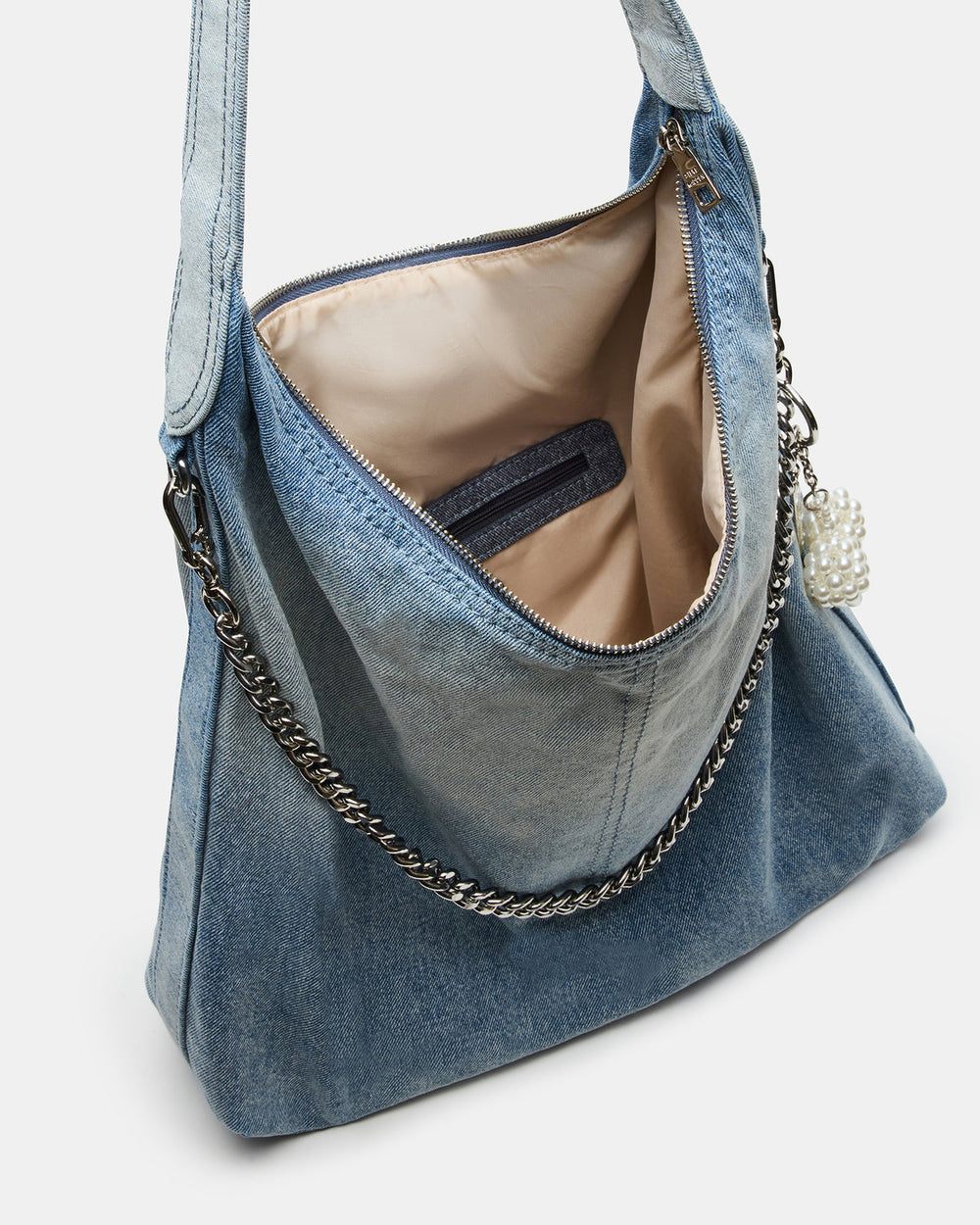 KREWE Bag Denim Slouchy Hobo Shoulder Strap Tote Handbag