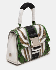DIEGO Bag Green Metallic Crossbody Strap Women's Handbag