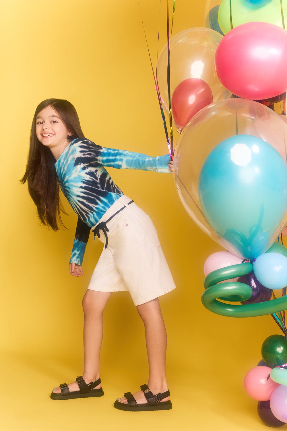 Kids' MONA Black Girls' Flatform Sandal