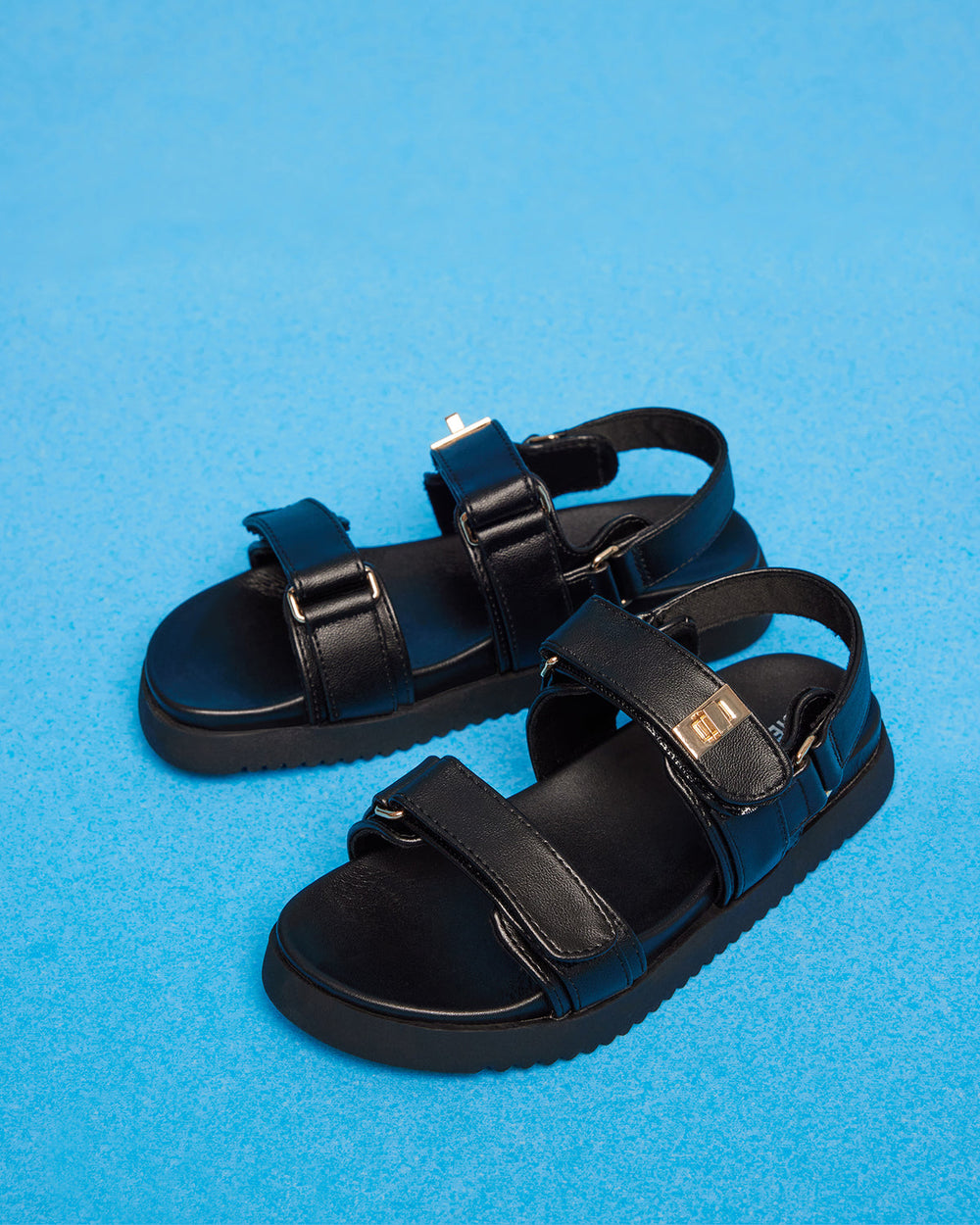 Kids' MONA Black Girls' Flatform Sandal