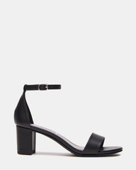 Kids' CARRSON Black Smooth Girls' Dress Heel