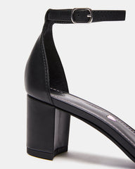 Kids' CARRSON Black Smooth Girls' Dress Heel