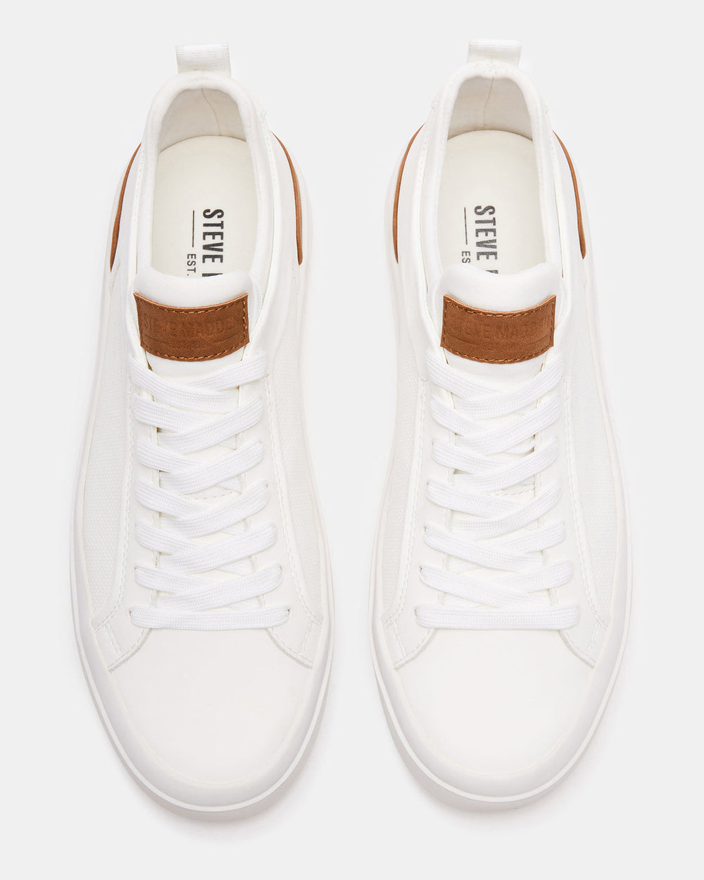 DACK White Men's Lace-Up Sneakers