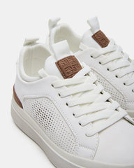 Kids' OASYS White Boys' Low-Top Lace-Up Sneakers