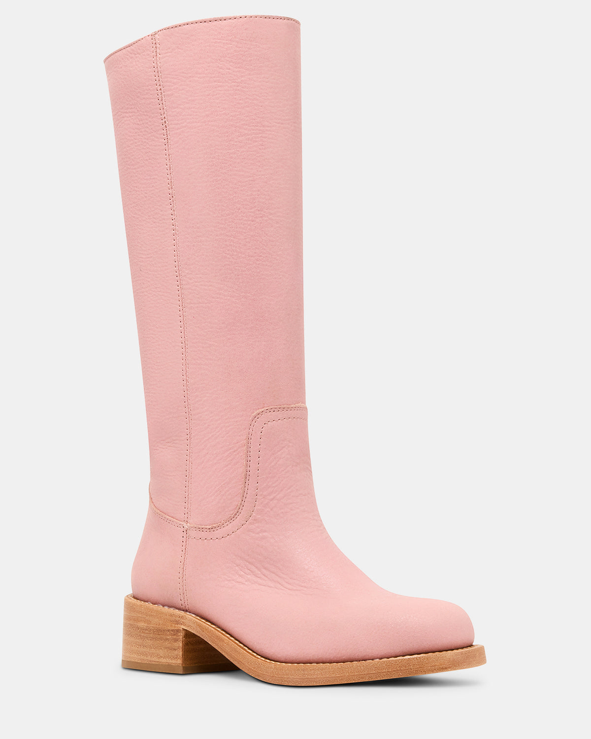 RIGGS Pink Leather Square-Toe Women's Boot