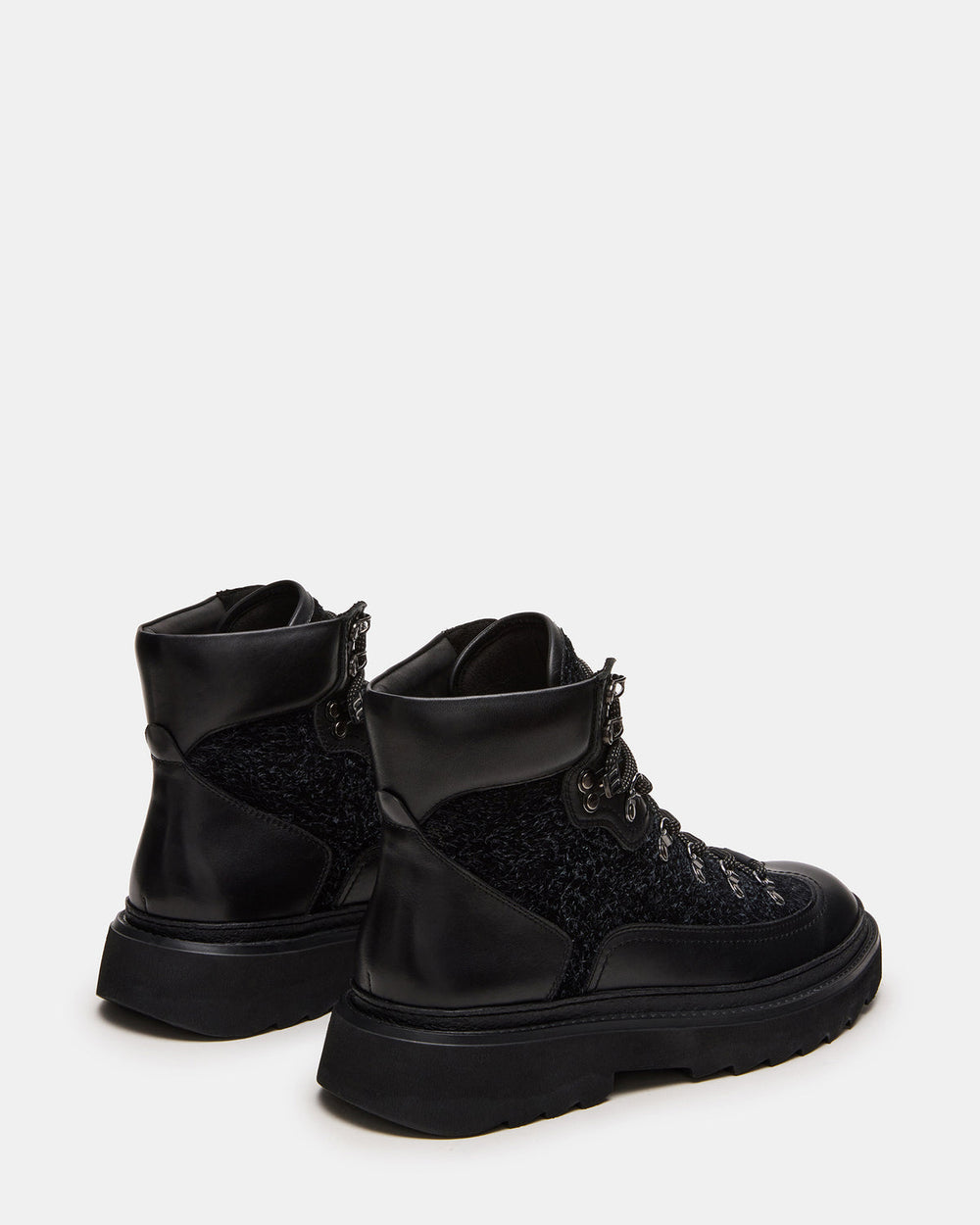 YOSEMITE Black Multi Lace-Up Lug Men's Ankle Boot
