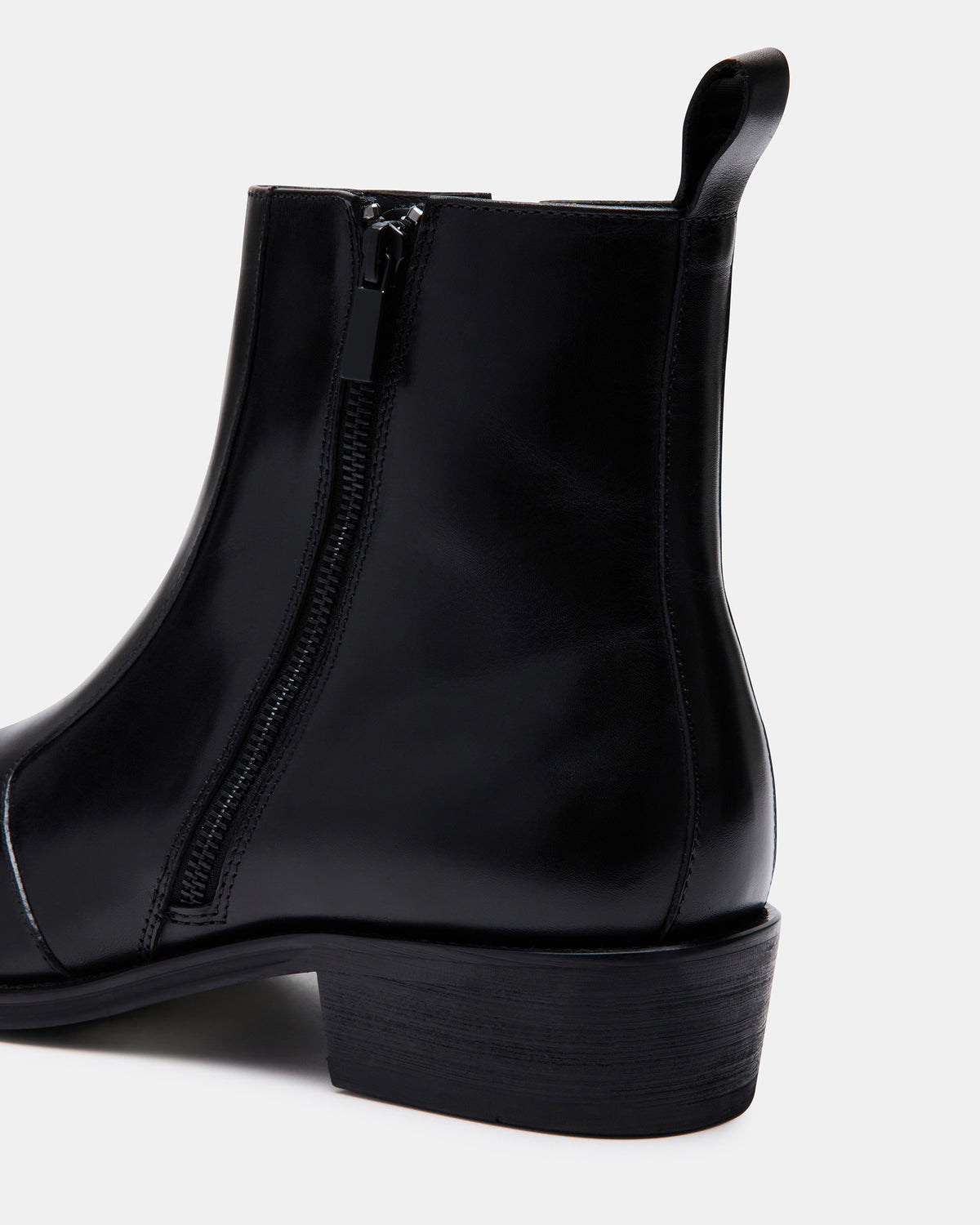 HAYNES Black Leather Men's Ankle Boot