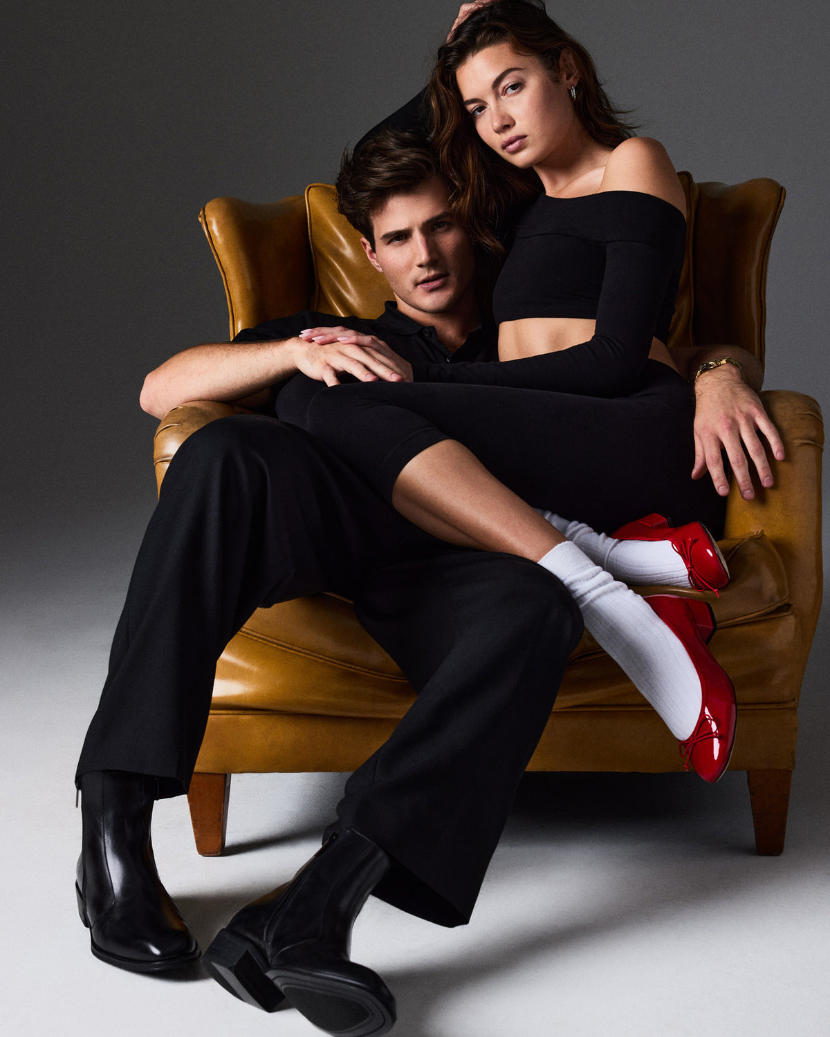 HAYNES Black Leather Men's Ankle Boot