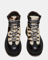 YOSEMITE Brown Multi Lace-Up Lug Men's Ankle Boot